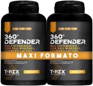 Multivitaminico Multiminerale con Fermenti Lattici, Vitamina D, Acido Folico e Coenzima Q10 | 360° Defender Integratore Multivitaminico Completo con 14 Vitamine e 5 Sali Minerali (240 compresse)