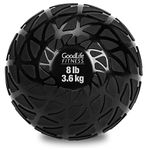 GoodLife Fitness Pro-Grip Weighted Medicine Ball - 8LB - Great for Home Exercise/Workouts, Balance Training, Easy Grip Textured Surface.