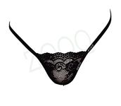 ZOQQ Women's Lace G-String Panty | Thong Panty for Women | Panties Combo | Thongs Women Panties Sexy (Black)