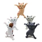 Igone Dancing Cats Pen Holder,Cat Lover Gifts,Creative the Coffin Dancers for Desk or Home Decoration Ornaments Small Item Storage Cute Working Cats 5PCS