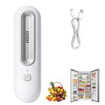 Rechargeable Fridge Air Freshener Deodoriser - 2 Modes Fridge Smell Remover, Mini Fridge Odour Eliminator, Quiet O3 Fridge Deodoriser, 30 Days in Fresh Mode, Reusable, for Car, Cabinet, Small Spaces