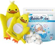 TruKid Vanilla Bubble Podz & BubbleGlove Set – Includes Bubble Bath Pods and 2 Wash Gloves for Parent and Child