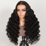 SUPERLOOK 5x6 HD Lace Front Wigs Human Hair 250% Denstity Wear and Go Glueless Wigs for Women Human Hair Pre Cut Pre Plucked Bleached Tiny Knots Upgraded Loose Deep Wave Real Hair Wig for Women (5x6 lace loose wave, 20 inch)