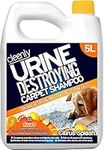 Cleenly Urine Destroying Enzyme Pet Carpet Shampoo Cleaning Detergent (5 Litres) - Digests Urine Salts - Gets Rid of Urine, Vomit, and Faeces Stains