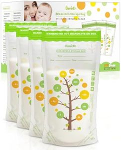 Bimirth Breast Milk Storage Bags Freezer Safe, 112 Count – 8oz / 250ml, BPA-Free, Leak-Proof Double Zipper, Self-Standing for Storage & Freezing