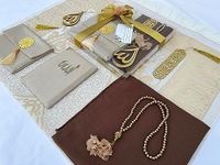 Muslim Prayer Rug, 7 in One Gift Se