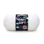 Lion Brand Yarn 920-100 Babysoft Yarn, White