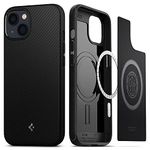 Spigen Mag Armor Back Cover Case Compatible with iPhone 13 (TPU | Matte Black)