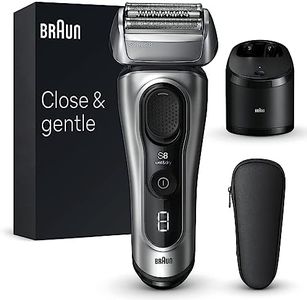 Braun Series 8 8567cc Rasoir Électrique Pour Homme, 4 Éléments De Rasage, Tondeuse De Précision Intégrée, Station SmartCare, Étanche, 60 Minutes D’Autonomie, Fabriqué En Allemagne, Argent
