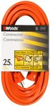 Woods 0528 12/3 Outdoor SJTW Vinyl Extension Cord, 25-Foot, Orange