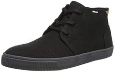 TOMS Men's Carlo Mid Sneaker, Black Black 000, 6 UK