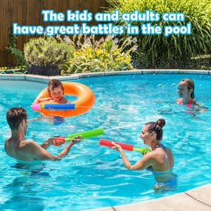 KAHEIGN 6-Pack Foam Water Pistols for Kids – 33cm, Mixed Colors, Outdoor Pool & Beach Toy