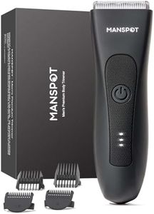 MANSPOT Afeitadora Corporal Masculina, Depiladora Corporal Hombre Electrica con Cuchilla de Cerámica Desmontable y Protección IPX7, Rasuradora Hombre Recargable USB para Cuerpo, Zona Intima, Genitales