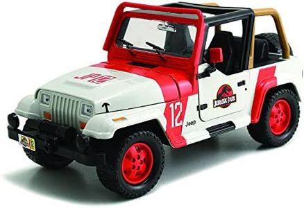 Jada Toys- Jeep Miniature Voiture de Collection, 97806WOR, Blanc/Orange