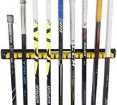 Stick Check Hockey Stick Rack - Holds 18 Hockey or Lacrosse Sticks | Home, Garage, Arena, or Team Wall Mounted Ice Hockey Stick Rack