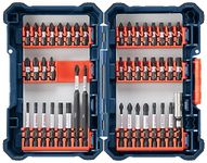 BOSCH 44 Piece Impact Tough Screwdriving Custom Case System Set SDMS44, 44-Piece Set