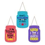 Artvibes Mom's Kitchen Quotes Wall Hanger for Home Decor | Gifts | Wall Art | Decoration Wooden Hanging Items | Kitchen Wood Design | Quotes Decor Items | Decorative Artworks (WH_8905N)