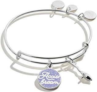 Alex and Ani Collaborations Harry Potter Duo Charms Expandable Bangle for Women, Shiny Finish, 2 to 3.5 in, One Size, Metal,