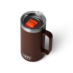 YETI Rambler 24 oz Mug, Vacuum Insulated, Stainless Steel with MagSlider Lid, Wetlands Brown