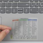 5 PCS/Pack Shortcut Sticker for Microsoft Windows + Word/Excel (for Windows 11/10) Quick Reference Guide PC Laptop Keyboard Shortcut Stickers, No-Residue Vinyl (Clear)