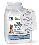 Just For Pets Snow & Ice Melter Safe for Pets & Paws Contains No Toxic Chlorides or Painful to The Paw Rock Salt, Safe for Dogs & Cats. Fast Acting and Works On Contact 9 lb. Shaker Jug