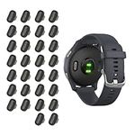 kwmobile Dust Plugs Compatible with Garmin Venu/Forerunner/Vivomove/Fenix - Set of 30x Tracker Accessory Dust Plugs - Black