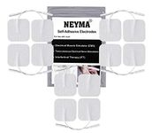 NEYMA Self Adhesive Electrode Pads for Electronic Stimulator,IFT,Tens and EMS Sticky Pads (5cm, White) -Pack of 3