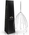 PURAVA (Original Head Massager with Improved Design - Head Scratcher Massager with 20 Fingers for Relaxation and Scalp Stimulation - Head Massage Tool Ideal as a Gift