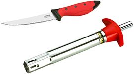 Crystal Gas Stove Lighter, Stainless Steel Aristo & Stainless Steel Utility Knife, 22.86cm, Multicolour Combo