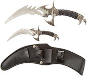 Ace Martial Arts Supply Draco Twin Fantasy Dagger Set, Silver