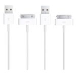 ZLONXUN 2-Pack Cable Compatible with Charger iPhone 4/4S/3G/3GS,iPad 1 2 3,iPod Touch 4 3 2 1,Old iPod Classic 3 2 1,(3.3 Feet,White)