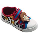 Disney Toy Story Boys or Girls Strap Fastening Canvas Summer Shoes, Pumps, Trainers featuring Woody, Child Size 8