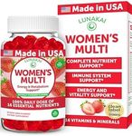 Womens Multivitamin Gummies - Tastiest Proprietary Formula - 100% Daily Value of 16 Essential Vitamins and Minerals (Vitamins A,B,C,D,E) Healthy,Non-GMO Chewable Womens Multivitamin Gummy, 60 Count