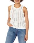 Buffalo David Bitton Women's Ynez Intricate Sweater Tank, Cream, M