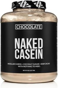 Naked Chocolate Casein - Chocolate Micellar Casein Protein - 5 Pound Bulk, Gmo-Free, Gluten-Free, Soy-Free, Preservative-Free - Stimulate Muscle Growth - Enhance Recovery - 60 Servings