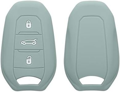 kwmobile Cover Chiavi Auto Compatibile con Peugeot Citroen con 3 tasti Smartkey (Keyless Go) - Custodia Protettiva Chiave Auto Copri Telecomando Gomma - Portachiave Macchina Silicone
