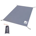 HIKEMAN Outdoor Waterproof Multi-Purpose Camping Tent Tarp Ground Covering Groundsheet Mat Tent & Awning Carpet Multiple Size For Camping Hiking Picnic (grey,140 * 210cm)