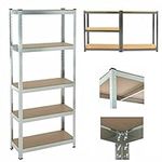 Shelving Unit -Boltless Storage Shelves Galvanised 150x70x30cm Garage Shelves, 875KG/1930lbs Max Load 5 Tier Racking Shelf, Metal Storage Rack for Warehouse,Office,Kitchen,Home,Basement, Pantry