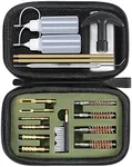 GLORYFIRE Gun Cleaning Kit Handgun Cleaning Kit Pistol Cleaning Kit .22.357/9mm.40.45 Caliber Brass Jags Tips and 2 Empty Bottles for Hunting Shooting