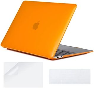 COATIT for MacBook Air 13 inch Case 2022 2021 2020 2019 2018 Release A2337 M1 A2179 A1932 Retina Display with Touch ID, for MacBook Air 13.3 inch Case & Keyboard Cover & Screen Protector,Orange
