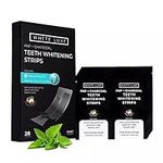 White Luxe Charcoal Teeth Whitening Strips - Coconut Oil & Mint, Fast Results Home Teeth Whitener - Peroxide Free for Sensitive Teeth - 14 Treatments