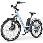 Funhang Electric Bike for Adults, 1000W Peak Ebike, 50Miles City Cruiser Ebikes, 26" Step Thru Electric Bicycle with 48V Removable Battery, Adjustable Stem, Rear Rack,7 Speed, UL2849 Certified