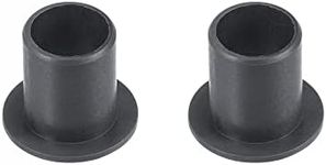 uxcell Flanged Sleeve Bearings 10mm Bore 12mm OD 15mm Length POM Wrapped Oilless Bushings Black 2pcs