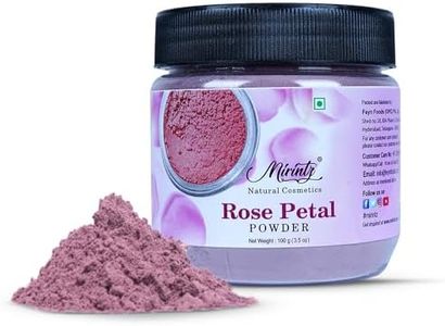 Mirintz 100% Natural Dried Rose Petals Powder | (100 gms) Pure Rose Petals Powder for DIY Face Masks Skincare Peel Off | Ayurvedic Skin Care Glow Recipe | Real Rose Petals Powder Brightening Face Mask