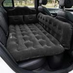 Uncle elk Car Air Mattress Bed: Inflatable Back Seat Air Mattress for SUV, Thick Camping Sleeping Pads with Pillows Air Pumps, Sedan, Truck, SUV, Black