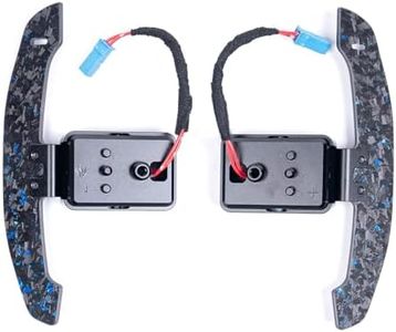 iCarPro Magnetic Carbon Fiber Paddle Shifter Replacement for BMW M2 M3 M4 G20 G30 G80 G82 G87 F80 F82 F87 F20 F30 F31 F32 F33 Z4 G29 G22 G23 for Supra18+ All Models Steering Wheel Upgrade (Forge Blue)