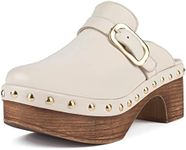 L37 HANDMADE SHOES Women's Summer Clogs, Nude, 8 AU