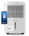 Pro Breeze® 12L/Day Dehumidifier with Automatic Humidity Sensor & Display, 24-hour Timer, Laundry Drying, Continuous Drainage (White, 12 Litre)
