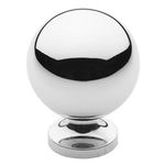 Baldwin 4960.260.BIN Spherical Design 1-Inch Diameter Cabinet Knob, Chrome