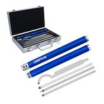 DEEFIINE Carbide Tip Wood Lathe Turning Tool Kit, Lathe Roughing and Finishing Hollow Tool Interchangeable Aluminum Alloy Handle with Diamond Round Square Carbide Blade (Aluminum Alloy Handle)